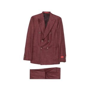 Isaia Red Suits - Double  Breasted Suits Men